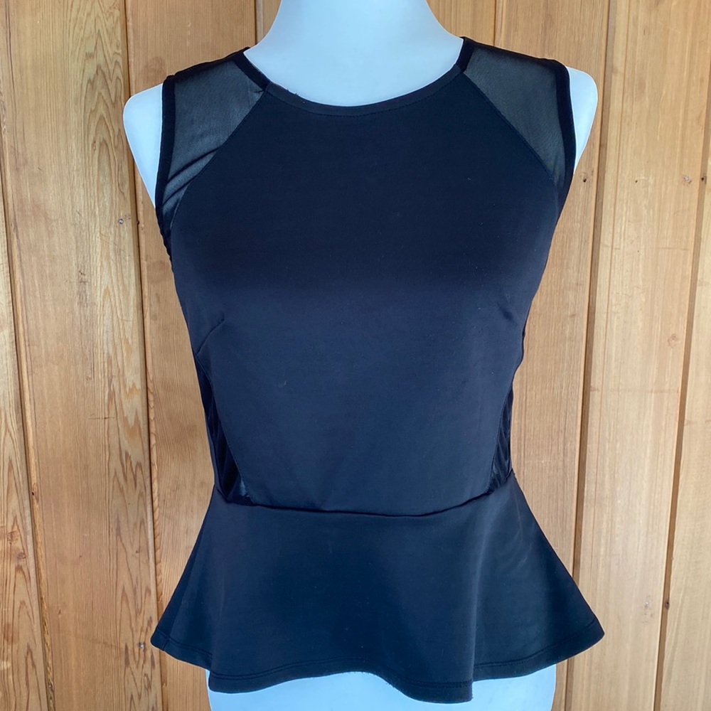 Na Na Vibes Black sleeveless waistcoat top